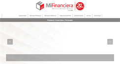 Desktop Screenshot of mifinanciera.net