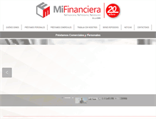 Tablet Screenshot of mifinanciera.net